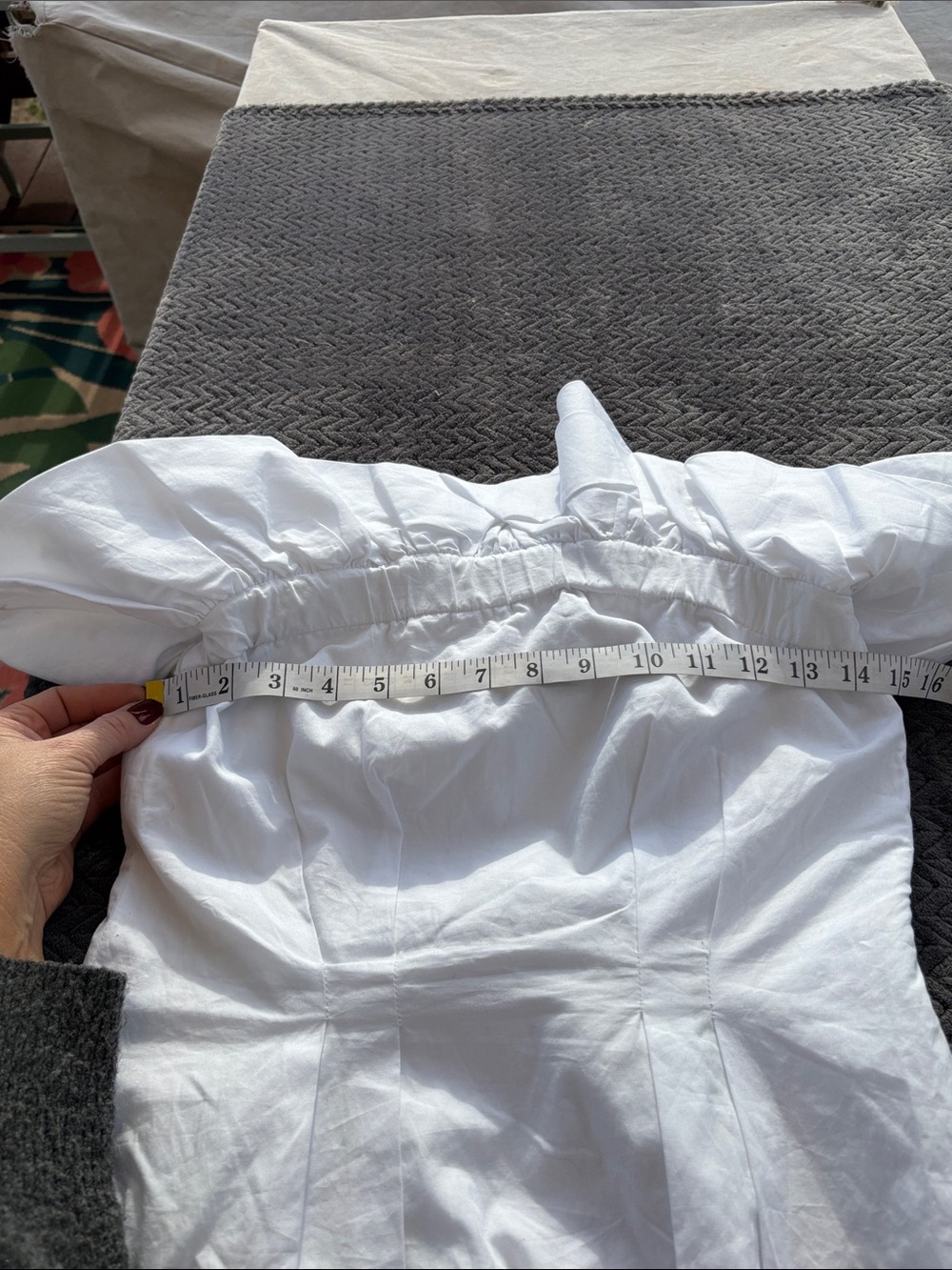 Zara White Strapless Ruffle Top - Picture 5 of 10
